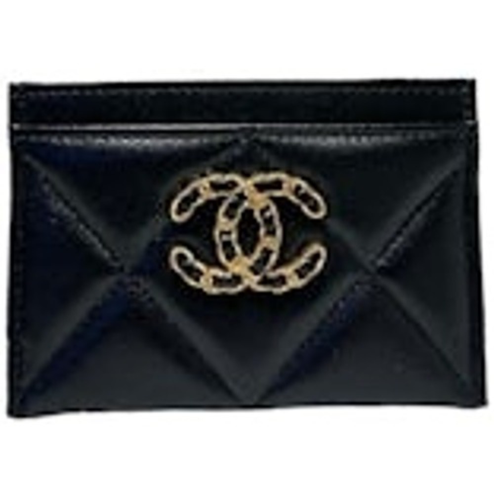 Chanel 19 Card Holder Black OS New With Tags